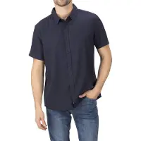 Riverso Leinenhemd Herren RIVCarlo Regular Fit Regular Fit Blau L