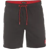 Riverso Badehose Herren RIVDavid Regular Fit - Black Red (24001) - 5XL