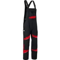 Kübler Latzhose ACTIVIQ cotton+ HIGH PSA 2 schwarz/mittelrot 64