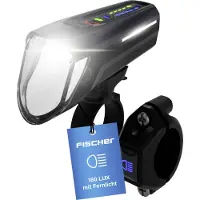 Fischer Fahrrad-Frontlicht "LED-Akku Frontlicht 100 Lux Fernlicht"