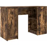 vidaXL Schreibtisch Räuchereiche 120x42x76 cm Holzwerkstoff