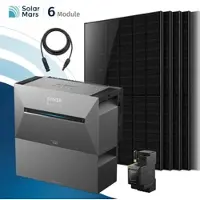 SolarMars Balkonkraftwerk 3000 Watt mit Speicher Anker SOLIX Solarbank 3 E2700 Pro mit 6x500Wp Solarmodule und MC4 Solarkabel Set - 3000Wp ‚Äì 6 Module / 1x BP2700 / Ohne HAL