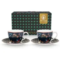 Pip studio Espressotasse & Untertasse Berry Blues 120 ml (2er-Set)