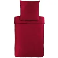 Bassetti Mako-Satin Bettwäsche Uni Bettbezug einzeln 200x200 cm | amaranto-1190 - rot