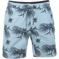 Riverso Herren Badehose RIVKai Regular Fit Regular Fit Light Türkis Blau-Schwarz XXL