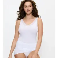 Triumph Tanktop "Tank-Top Hemdchen aus hochwertigem Lenzing TENCEL", Damen, Gr. S, weiß, Spitze, Obermaterial: 87% Modal, 13% Elasthan, figurbetont hüftbedeckend, Rundhals, Tops Tanktop, sehr weich