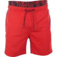 Riverso Badehose Herren Regular Fit RIVBobby - Cherry Red-Black - 3XL