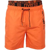 Riverso Badehose Herren Regular Fit RIVBobby - Shiny Orange-Black - XL