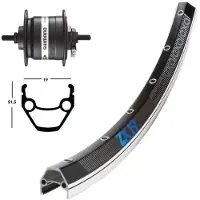 Exal Hinterrad Moy-Dyn.3N31 36T Zx 19