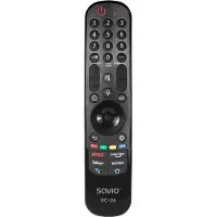 Savio RC-24, TV, Universal, IR Wireless, Drucktasten, Schwarz