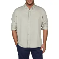 Riverso Leinenhemd Herren Langarm Regular Fit RIVFabrizio Regular Fit Beige 5XL