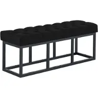 CLP Sitzbank Amun Stoff Schwarz schwarz/120 cm