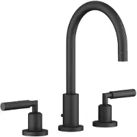 Dornbracht Dornb 3-Loch-Waschtischbatterie TARA Heb. m AG Ausladung 165mm schwarz matt