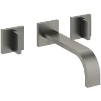 Dornbracht Waschtisch Wandbatterie ohne Ablaufgarnitur MEM Dark Platinum matt, 36712782-99