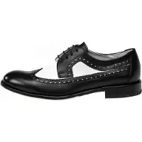 Lloyd Leder-Schnürschuhe "Lionel" in Schwarz/ Weiß | Gr.: 42,5