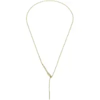 Liu Jo Sliding Gold-Plated Necklace With Crystals Lj2828