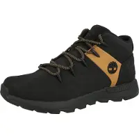 Timberland für Herren. TB0A6DQDEMJ1 Hohe Sneaker Mid Lace Up schwarz (44), Wohnung, Nobuck, Schnürsenkel, Lässig