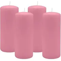 Kopschitz Kerzen 4er Set Adventskranzkerzen Altrosa Ø 60 x 120 mm