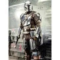 Komar Vliestapete "Digitaldruck Vlies - Mandalorian Fight Posture - Größe 200 x 280 cm" bedruckt glatt Kinderzimmer