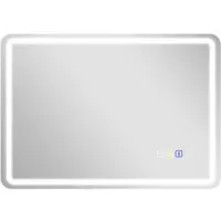 HOMCOM LED-Badezimmerspiegel, Anti-Beschlags-Pad, 3 verstellbare Farben