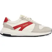 HUGO Sneakers mit Veloursleder-Besatz und Logo-Details Grösse 44