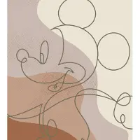 Overig Vliestapete "Digitaldruck Vlies - Mickey Line Drawing - Größe 250 x 280 cm" bedruckt glatt Kinderzimmer