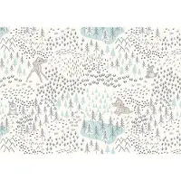 Overig Vliestapete "Digitaldruck Vlies - Bambi Woodland - Größe 400 x 280 cm" bedruckt glatt Kinderzimmer