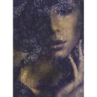 Komar Vliestapete "Vlies - Lace - Größe 184 x 248 cm" bedruckt glatt Wohnzimmer, Schlafzimmer