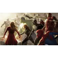 Overig Vliestapete "Digitaldruck Vlies - Avengers Final Battle - Größe 500 x 280 cm" bedruckt glatt Kinderzimmer