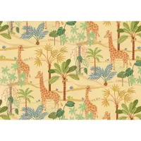 Komar Vliestapete "Digitaldruck Vlies - Giraffe Crew - Größe 400 x 280 cm" bedruckt glatt Kinderzimmer