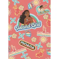 Komar Vliestapete "Digitaldruck Vlies - Moana Island Girl - Größe 200 x 280 cm" bedruckt glatt Kinderzimmer