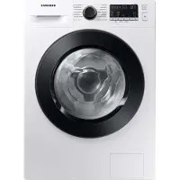 Samsung WD81T4049CE/EG, Frontlader, Freistehend, Schwarz, Weiß, Links, Tasten, Drehregler, LED