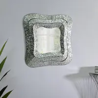 Dmora Spiegel Jari 74x79h cm Silber Strukturglas