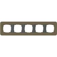 Gira Abdeckrahmen 5f E3 Umbra/Anthrazit 0215426