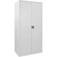 ADB Stahlschrank 40752 lichtgrau 92,0 x 60,0 x 195,0 cm, aufgebaut