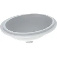 Geberit Unterbau-Waschtisch VariForm 49,5x42cm, o HL, o Ü, ov., US gl / we.