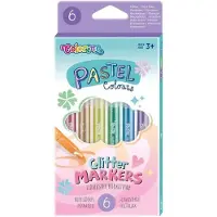 COLORINO KIDS Glitzer-Pastellmarker, 6 Farben