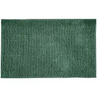 All stars Wenko Allstar Chenille-Badematte – 50 x 80 cm – Dunkelgrün – Polyester – rutschfest