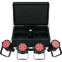 Chauvet DJ Freedom Par Q12 X4 kabelloses Akku-LED-Uplight-Kit (4er-Pack)
