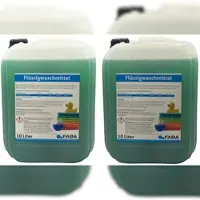 Faba Chemie 2 x 10 L Flüssigwaschmittel Konzentrat grün frisch angenehm Universal Color