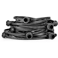 LEDmaxx gg106997 IlluLichterkette schwarz mit 20 Fassungen 10m verlängerbar