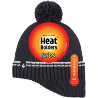 Heat Holder (7-10 Jahre, Marine) - - Jungen Patrol Umsatz Konturierte lange Ohrenklappen Pompon Hut