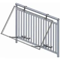 Jet-Line Balkonkraftwerkhalterung | Geländer Befestigung | für 1 Solarmodule | Neigungswinkel 25-4
