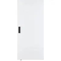 Vente-unique Schiebetür aus Holz und MDF mit unsichtbarer Schiene - Weiß - 83 x 210 cm - SOMIRI