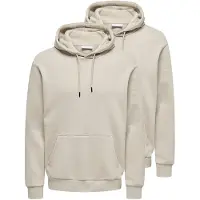 Only & Sons Sweatshirt / Hoodie Ceres in Silver lining | Gr.: L