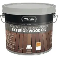 Woca Exterior Holzpflegeöl mit UV-Schutz Holzöl für Außen 2,5, Grau
