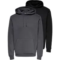 Only & Sons Sweatshirt / Hoodie Ceres in Dunkelgrau / schwarz | Gr.: L