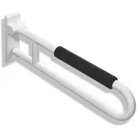 Hewi 801 Stützklappgriff 801.50.22186 850 mm, sand, mit Armpolster schwarz