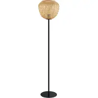 Eglo DEMBLEBY Stehleuchte Stehlampe Lampe - H150 x Ø32 cm - schwarz - 1X40W exkl. - IP20