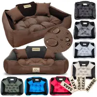 AIO Factory Hundebett KINGDOG Laufstall 145x115 cm personalisiert wasserdicht braun